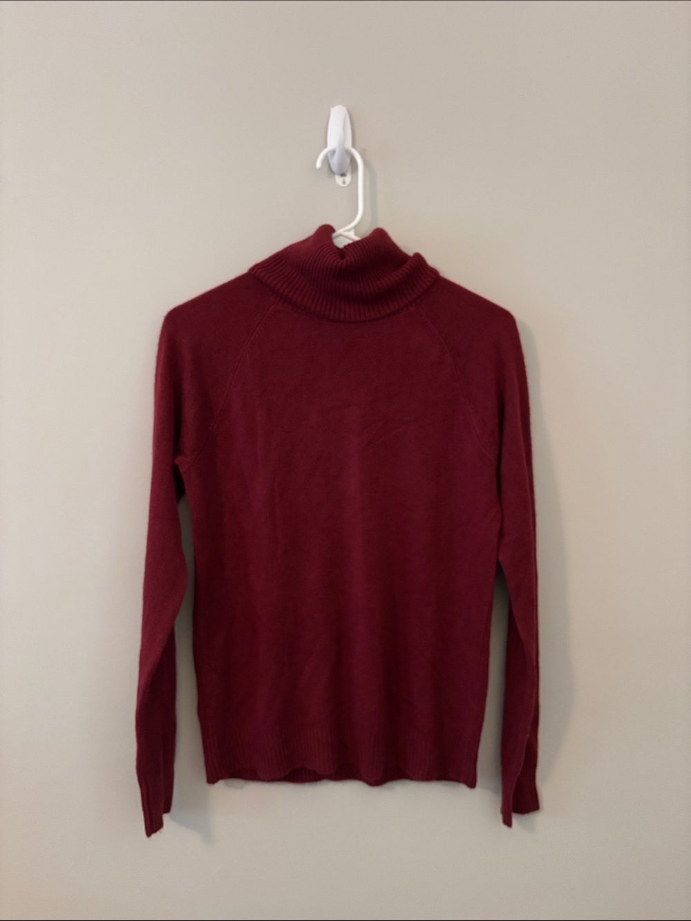 Plum turtleneck sweater